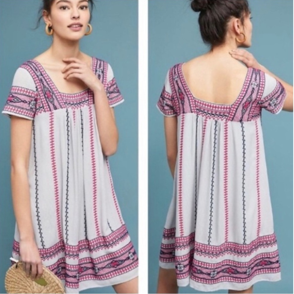 Anthropologie Ruidoso embroidered dress, S. - Picture 4 of 11